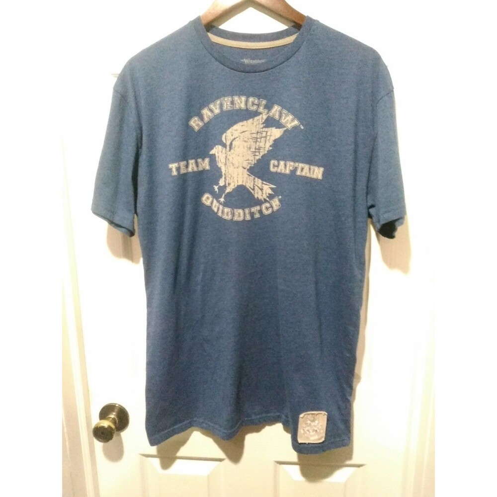 Harry Potter Ravenclaw Size Large Team Captain T-shirt Universal Studios Blue